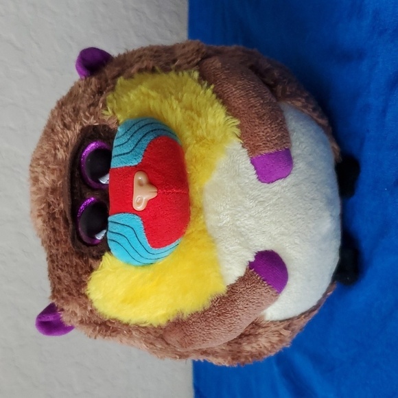 TY Beanie Ballz Charlie Baboon Monkey Plush Round Ball Stuffed Animal Toy - Picture 1 of 9